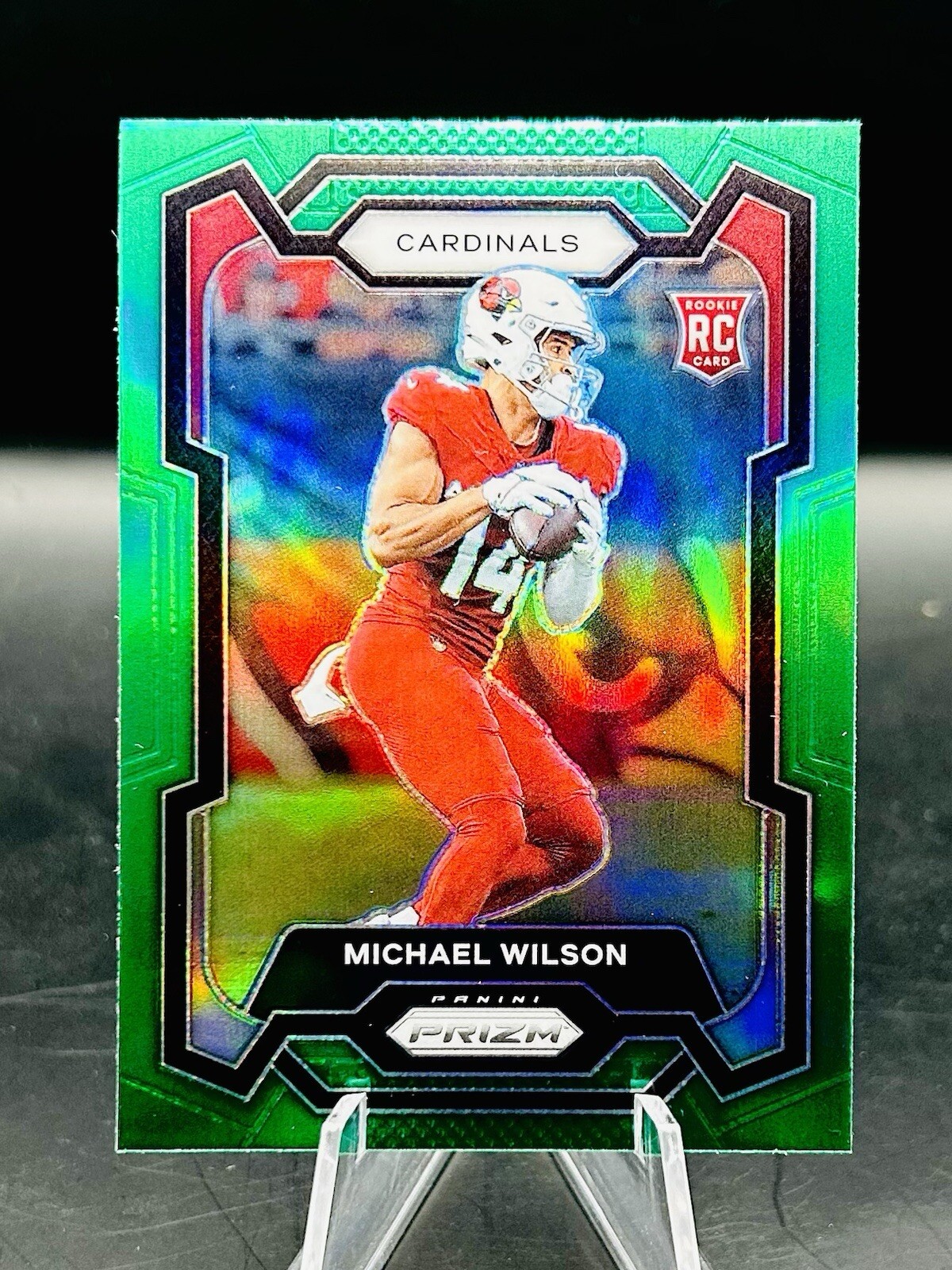 2023 Panini Prizm - Rookies Green Prizm #303 Michael Wilson (RC) 💎