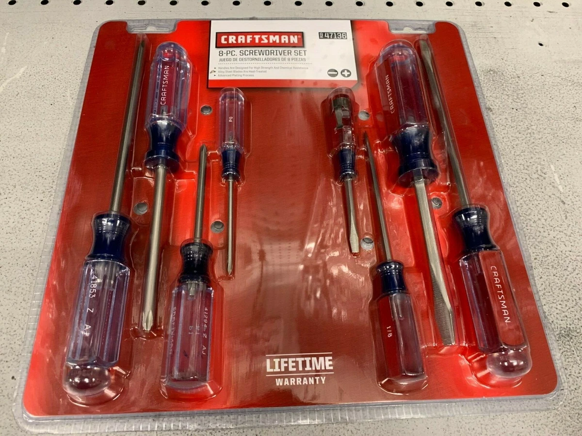 Craftsman 8 outlet piece screwdriver set