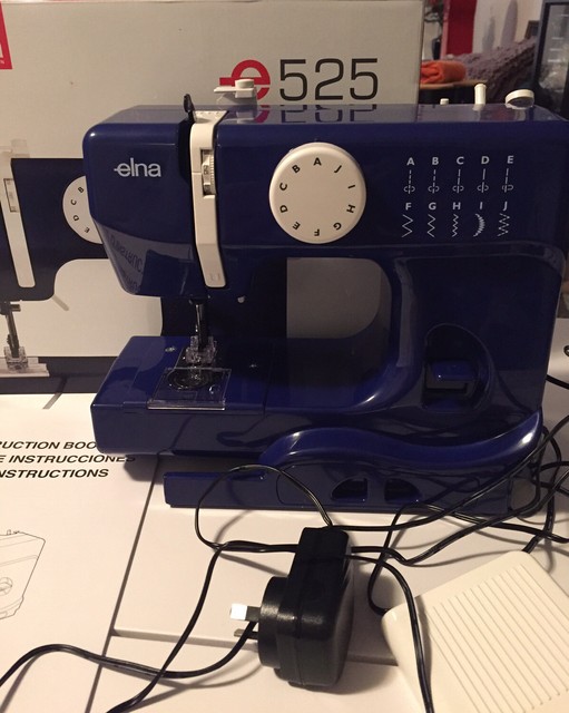 Elna Mini 525 Navy Sewing Machine by Spotlight for sale online eBay