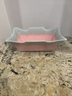 Vintage Hull #36 USA Pink & Blue Drip Glaze 8.5" Pottery Planter