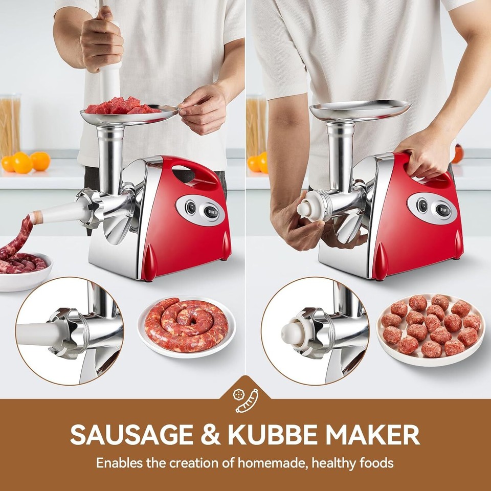 Electric Meat Grinder,3000 Max 304 Stainless Steel France