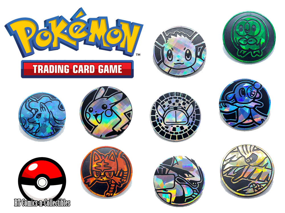 Authentic Pokemon TCG - Collectible Coins - YOU CHOOSE Authentic Pokemon TCG - Collectible Coins - YOU CHOOSE