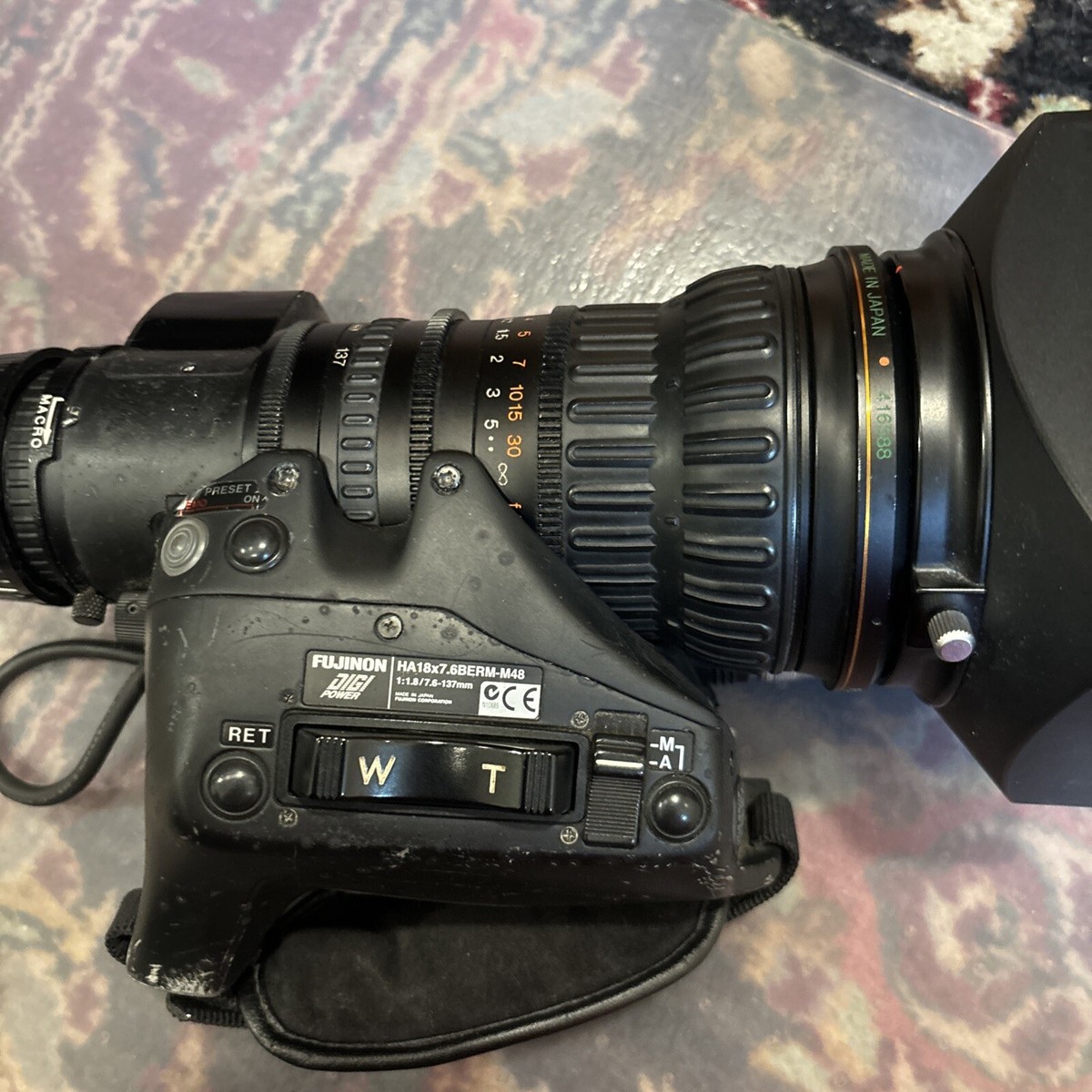 Fujinon HA18X7.6BERM M48 2/3” B4 HD lens good condition | eBay