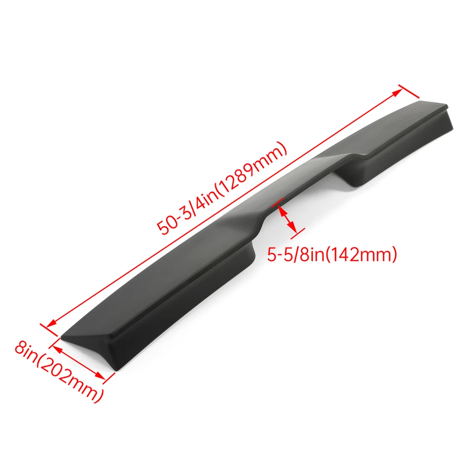 For Ford F-150 2009-2014 All Cab Size Matte Black Truck Cab Roof Spoiler wing Foto 2 de 4