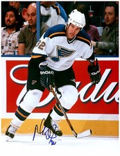 St. Louis Blues MIKE EASTWOOD Signed Autographed 8x10 Pic A