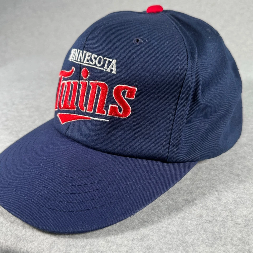 Minnesota Twins Hat Cap Navy Blue Snap Back Adjustable Baseball Annco MLB Mens - Image 2 of 4