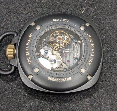 Shinola Pocket Watch Elijah McCoy Limited Edition The Mechanic