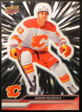 2023-24 23/24 Upper Deck Outburst Silver #522 Adam Ruzicka Calgary Flames
