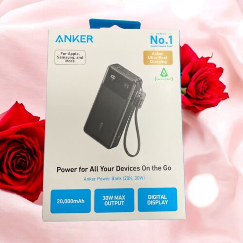 Anker 20,000 mAh 30W Digital Display Portable Charger Battery Power Bank