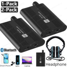 HIFI Headphone Amplifier Portable Earphone AMP 3.5mm w/ Audio USB Cable 16-300Ω 