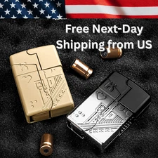 Folding Metal Fidget Gun – EDC Toy with Shell Ejection, ADHD Anxiety Relief Tool