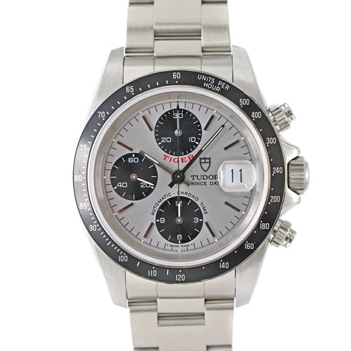 TUDOR Chronotime Tiger 79260 Silver Case Size 40.0mm Men's Used Watch #5124