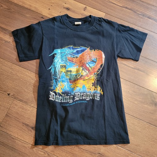Vintage Universal Studios Dueling Dragons Coaster Shirt Small 2A