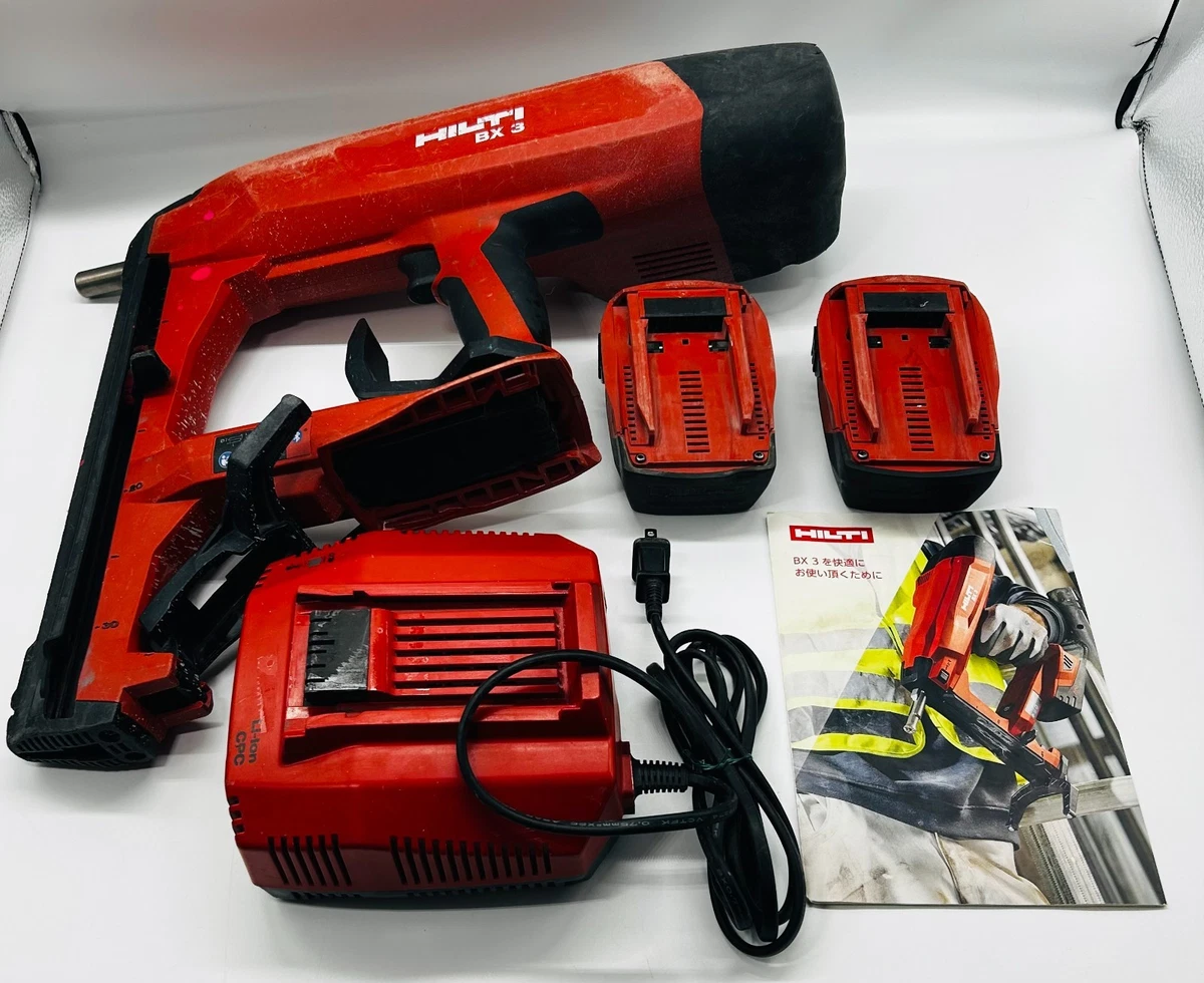 HILTI•BX3-L02 HILTI BX3-L-02 Cordless Concrete Nailer Nail Gun 2x 3.0Ah
