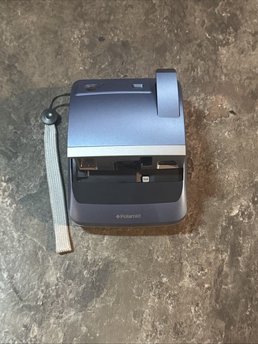 Polaroid One 600 Pro analoge Sofortbildkamera blau & silber klappbar - Bild 1 von 5