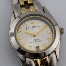 Armitron Now 75/2435 Two-Tone Quartz Analog Women's Watch Sz. 6 1/2" New Battery