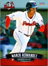 Marco Hernandez 2016 Choice Pawtucket Red Sox #10 Pawtucket Red Sox