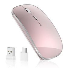 Wireless Mouse Chargeable Portable Silent USB and Type-C Dual Mode Wireless M...