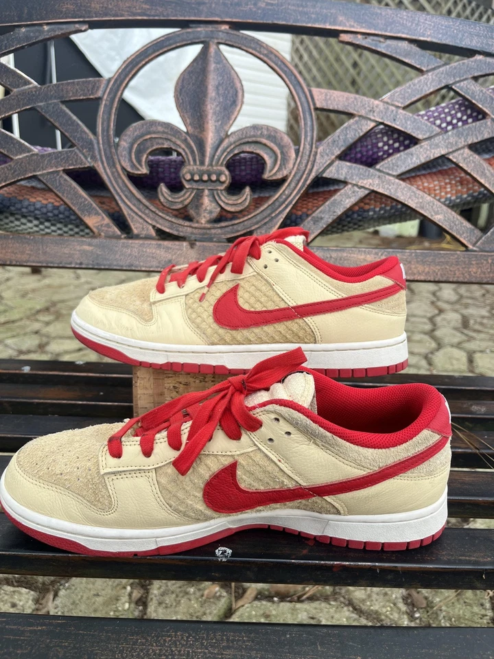 Nike Dunk Low SB Zapatos Para Hombres Talla 9.5 Sashiko Cáñamo Beaverton Monopatín 504750-2 Foto 2 de 4