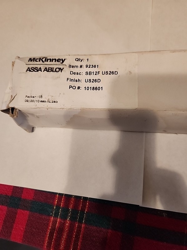 Mc Kinney 12 In Suface Mount Bolts