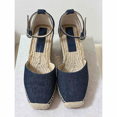 Jimmy Choo Layken 90 Espadrilles Ankle Strap Sandals Size 34 Blue Jimmy Choo Layken 90 Espadrilles Ankle Strap Sandals Size 34 Blue