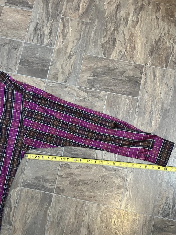 Camisa Burberry roxa com botões - Imagem 3 de 4