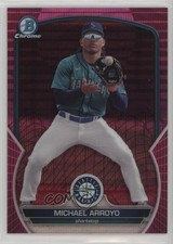 2023 Bowman Chrome Prospects Fuchsia & Pink Vapor Refractor Michael Arroyo 16mf