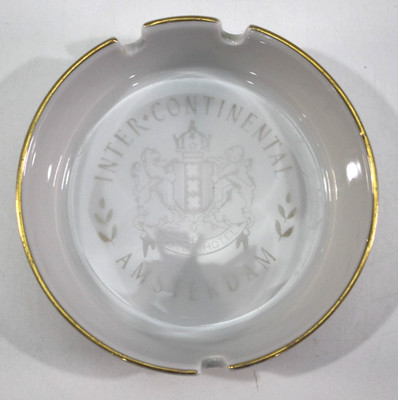 VTG Intercontinental Hotel Amsterdam Amstel Ashtray Schönwald Germany 9184 Gold
