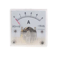Square Shape Analog Panel Meter Amperemeter 91C4 DC 0-5A