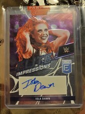 Isla Dawn 2023 WWE Panini Rewards Donruss Elite Impressions Auto Signed AEW SOON