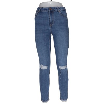 Bershka, Jeans, Größe: 38, PUSH UP, Blau, Einfarbig, Denim, Damen #2pt