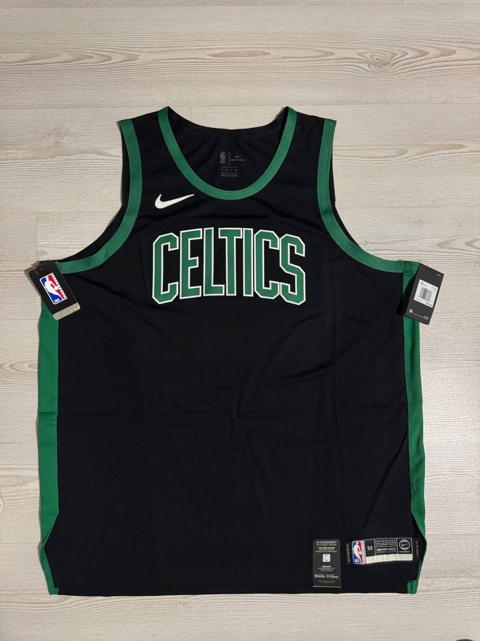 Boston Celtics Nba Authentic Basketball Jersey Nike Vaporknit Men's Size 2Xl