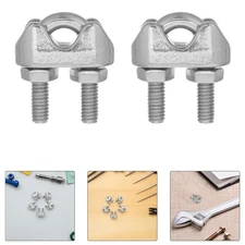 40pcs Wire Rope Clip: Stainless Steel Cable Clamp Cable Fastener M4 U-Bolt