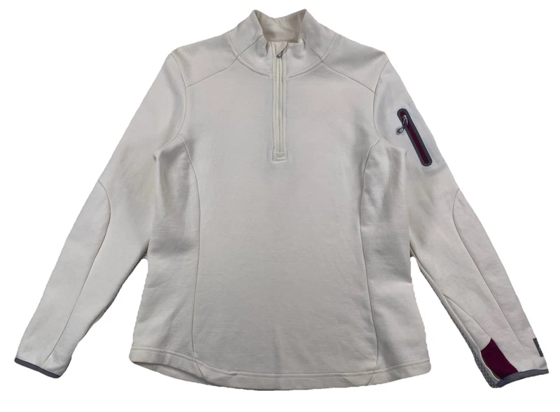 smartwool 1/4 zip activewear fleece thumb holes arm pocket 