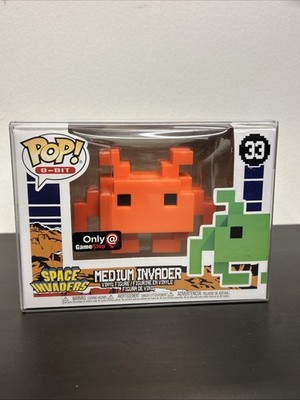 Funko Pop! Vinyl: Space Invaders - Medium Invader - Orange- GameStop W/protector