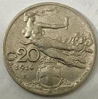 Italia 1914 Nickel 20 Centesimi AU