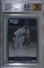 2012 Bowman Draft Chrome Picks Refractor Gavin Cecchini #BCA-GC BGS 8.5 Auto 0t3