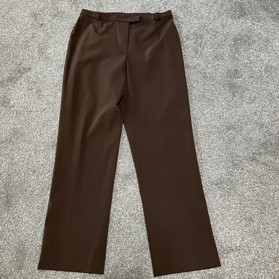 Shin Choi Bergdorf Goodman Size 12 Brown Women s Dress Wide Leg Pants