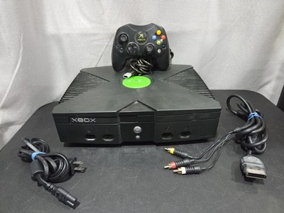 Original Xbox Console Bundle - Tested & Working 1 Controller All Cords & Cables