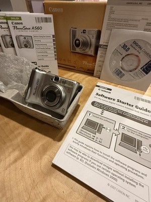 Canon PowerShot A560 7.1MP Digital Camera - Silver for sale online
