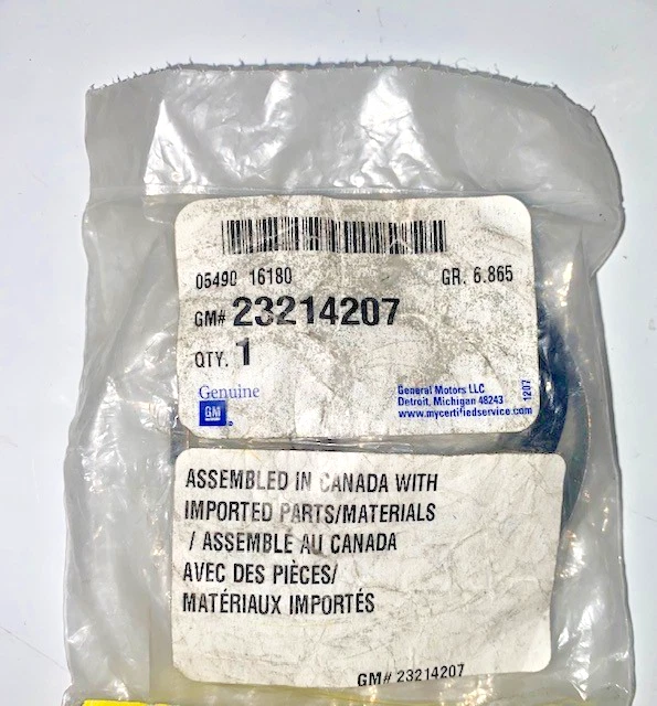 ANILLO AMORTIGUADOR EJE DIRECCIÓN GM ORIGINAL 14-20, PIEZA OEM NUEVA, P/N 23214207 Foto 2 de 4