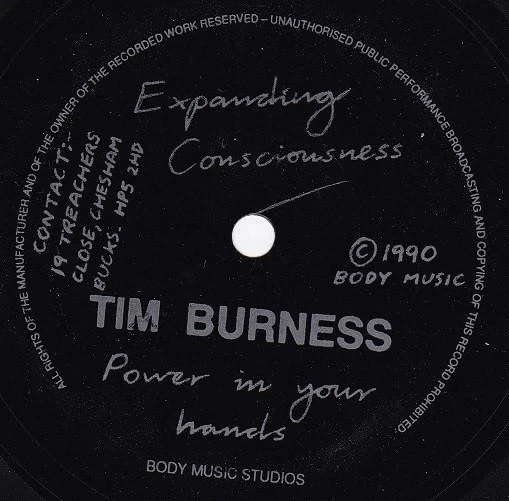 Tim Burness Power In Your Hands 7" Vinyl UK Expanding Consciousness 1990 Flexi