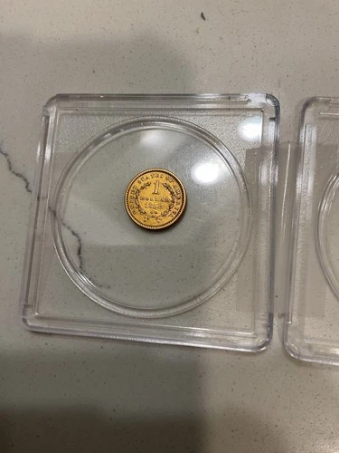 1852 Liberty Head 1 dollar gold coin