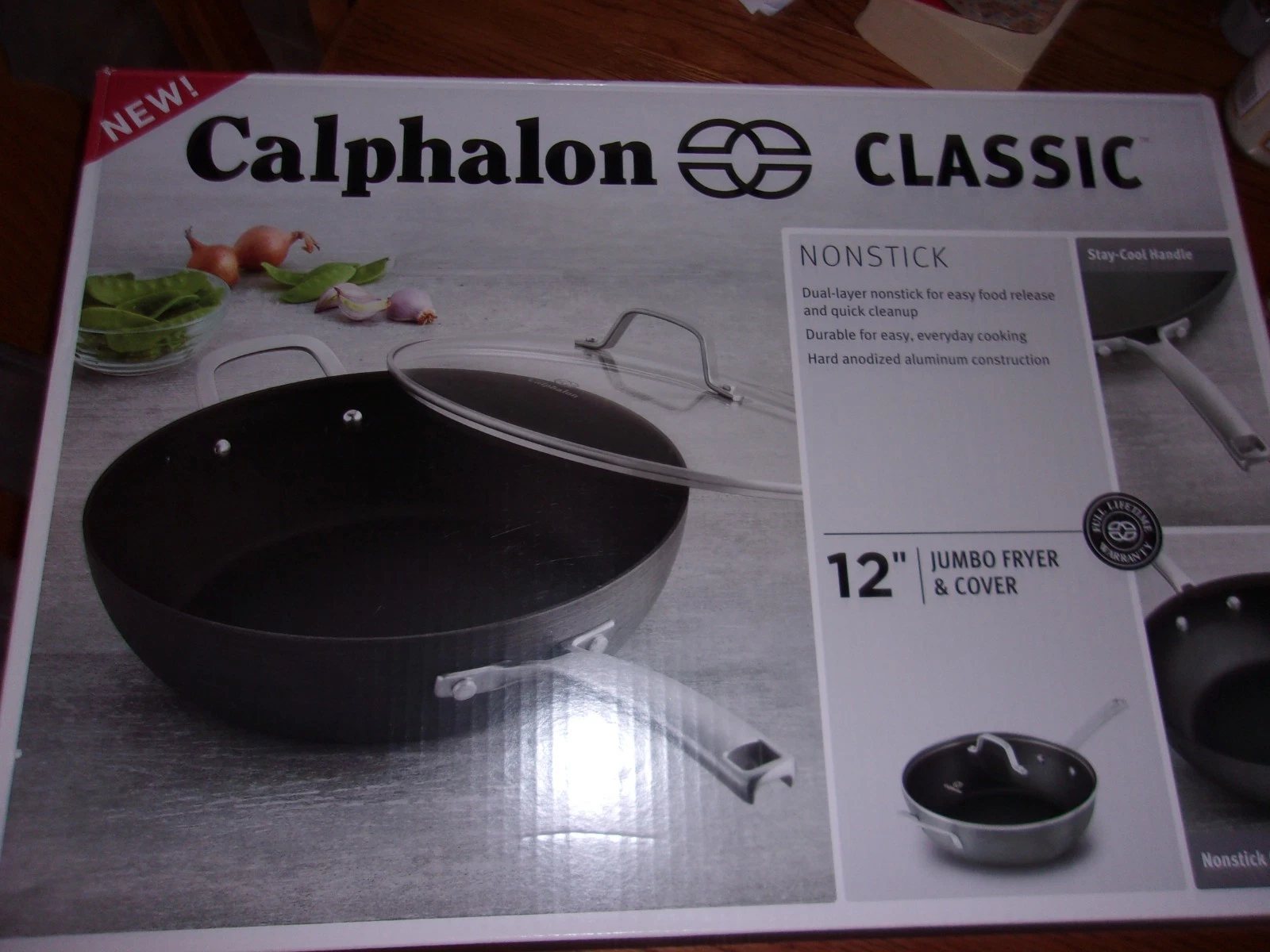 New Calphalon Classic 12 inch Jumbo Fryer / Cover Stay Cool Handle
Opens in a new window or tab