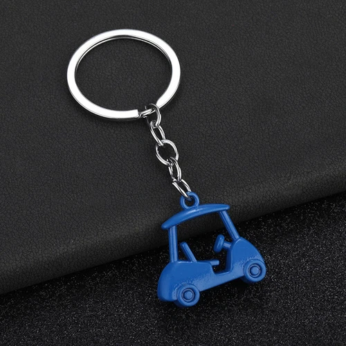 1pc Fashionable Hot Selling Alloy Golf Cart Neutral Fun Gift Keychain - Imagen 28 de 35