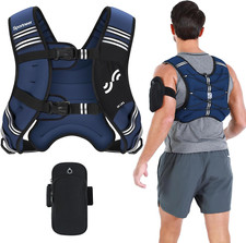 Adjustable Weighted Vest for Men  Women - 8-25lbs for Strength Training