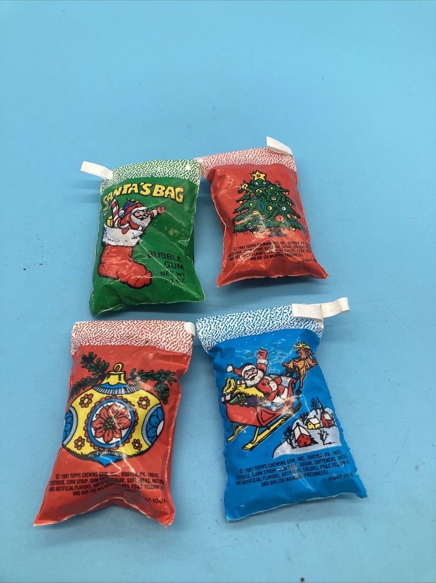 Santa's Bag Bubble Gum Set Of 4 Packs | eBay