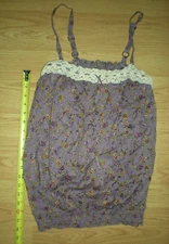 Pure Energy Women's Juniors Tank Top Sleeveless Floral Spaghetti Straps