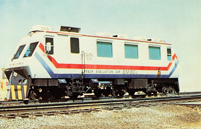 DOT Rail Test Vehicle DOTX 101 Postcard