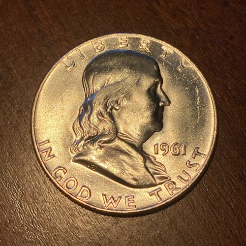 1961 Franklin Half Dollar 50C BU/UC (1235)